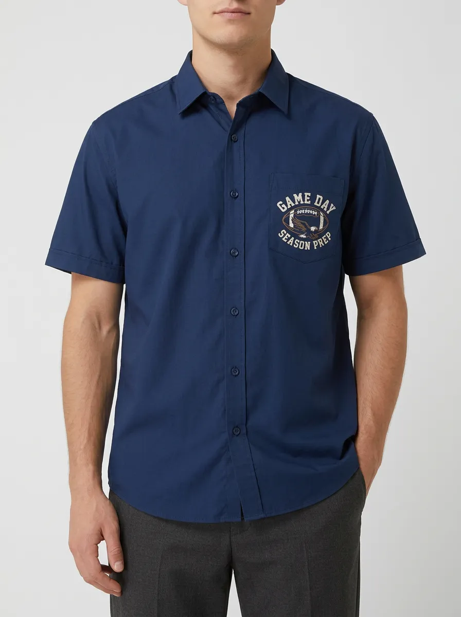 Football Graphic Casual Shirt
