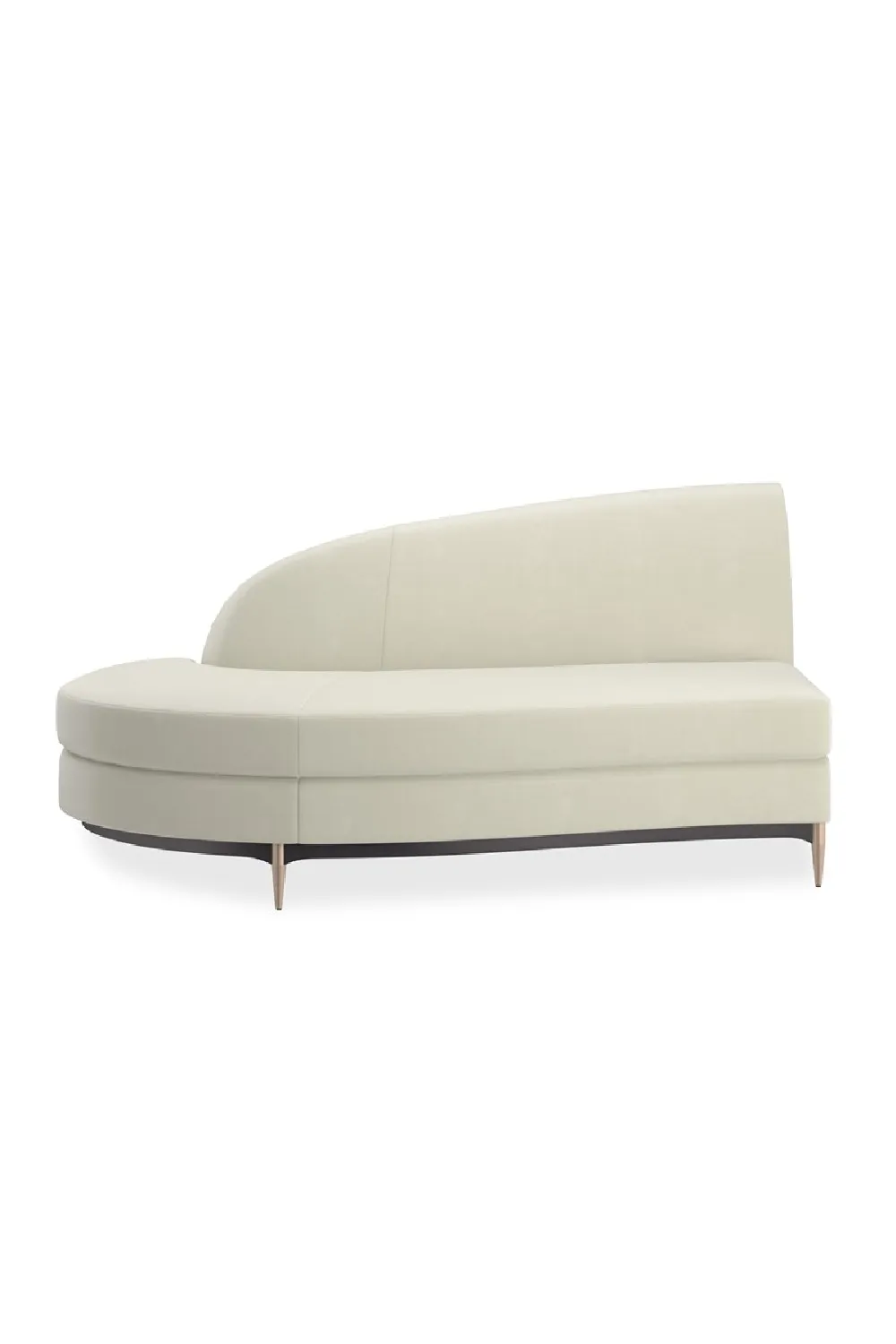Minimal Sectional Velvet Sectional Sofa