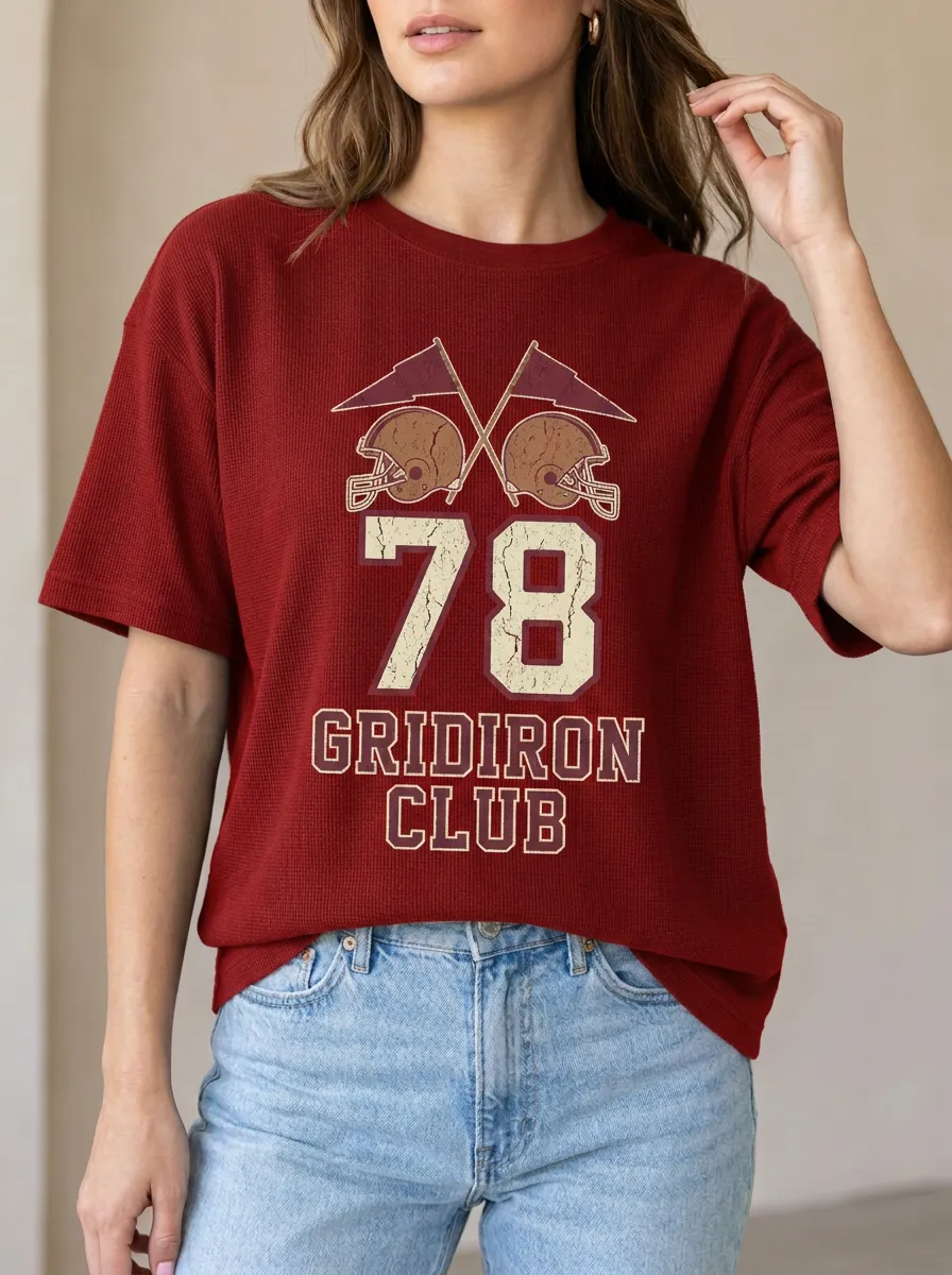 Gridiron Helmet Ball Love Crewneck T-Shirt