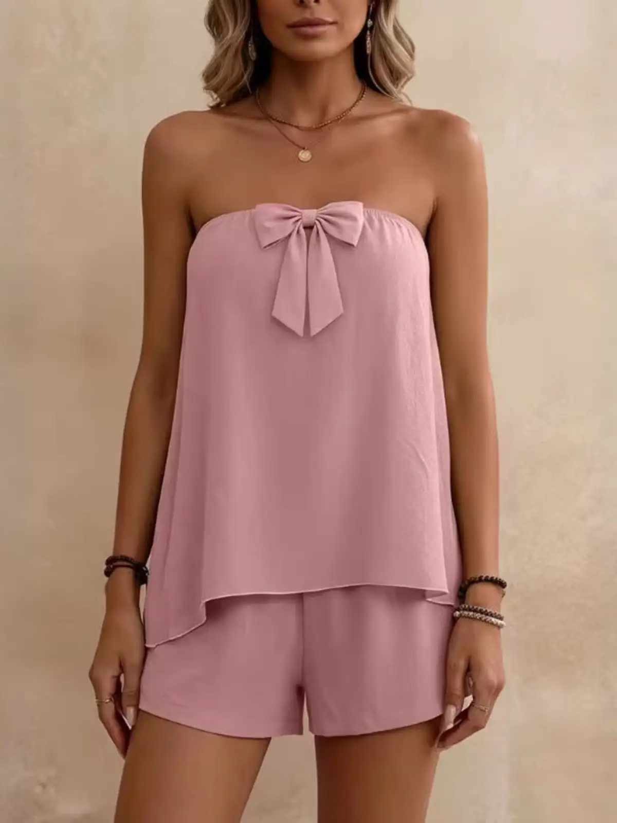 Relaxed Everyday Top and Shorts Matching Set