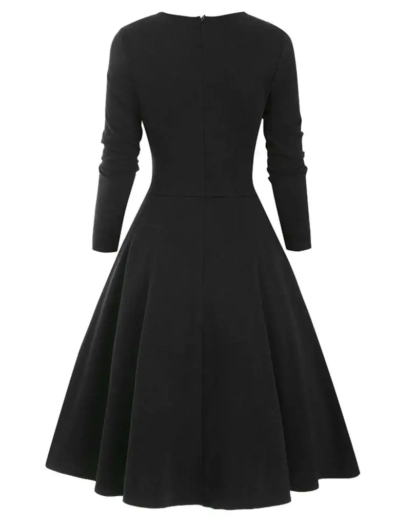 Layered Bow Swing Swing Dress