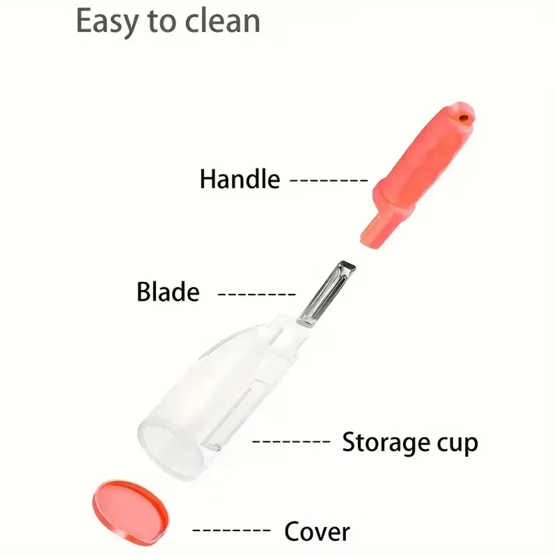 Vegetable Peeler with Peel Container