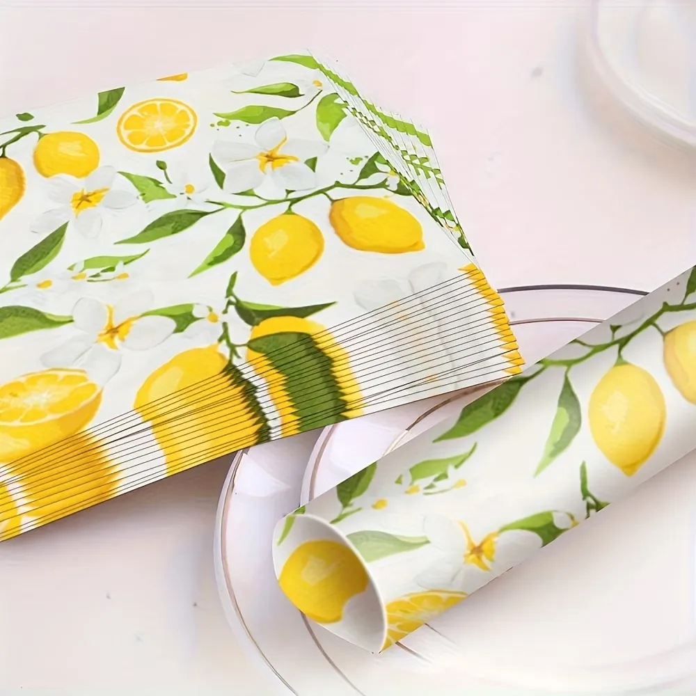 Lemon Paper Napkins