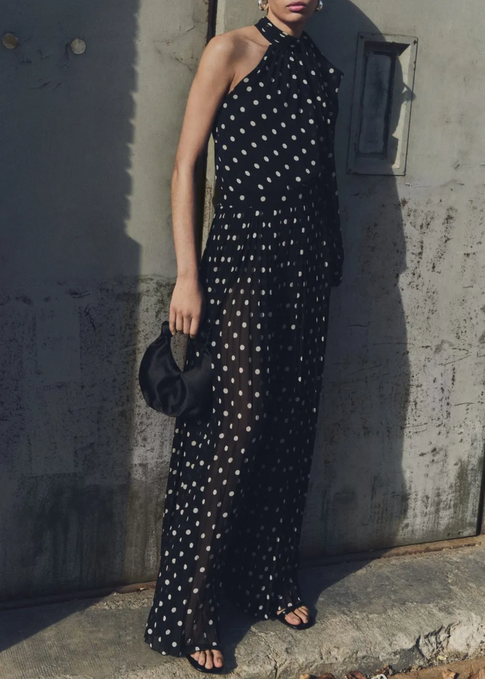 Polka Dot Pleated Pants