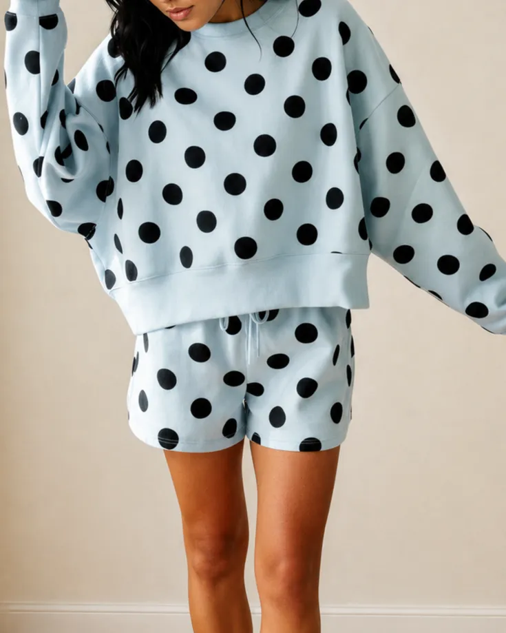 Polka Dot Two Piece Set