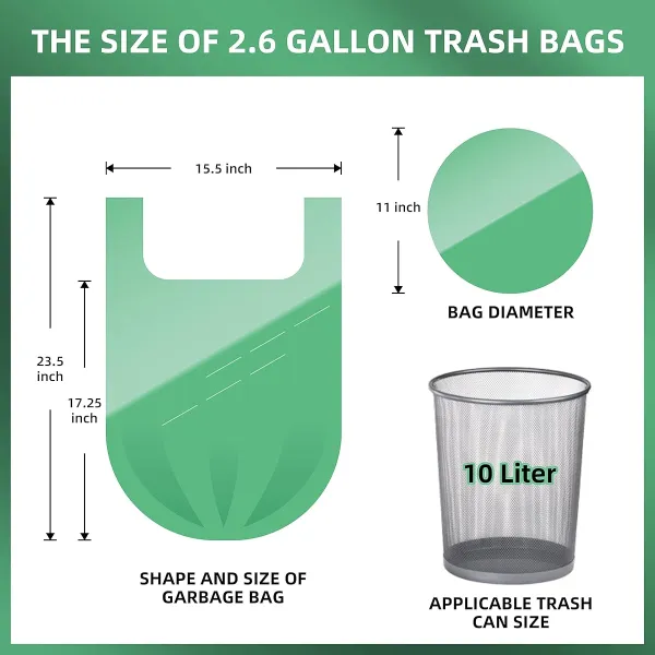 Rolled Disposable Garbage Bags