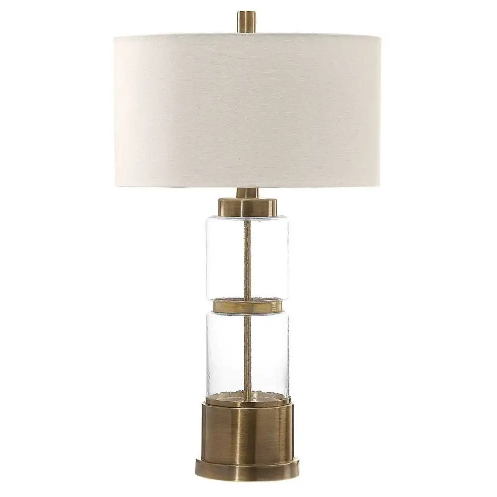 Stacked Glass Column Table Lamp