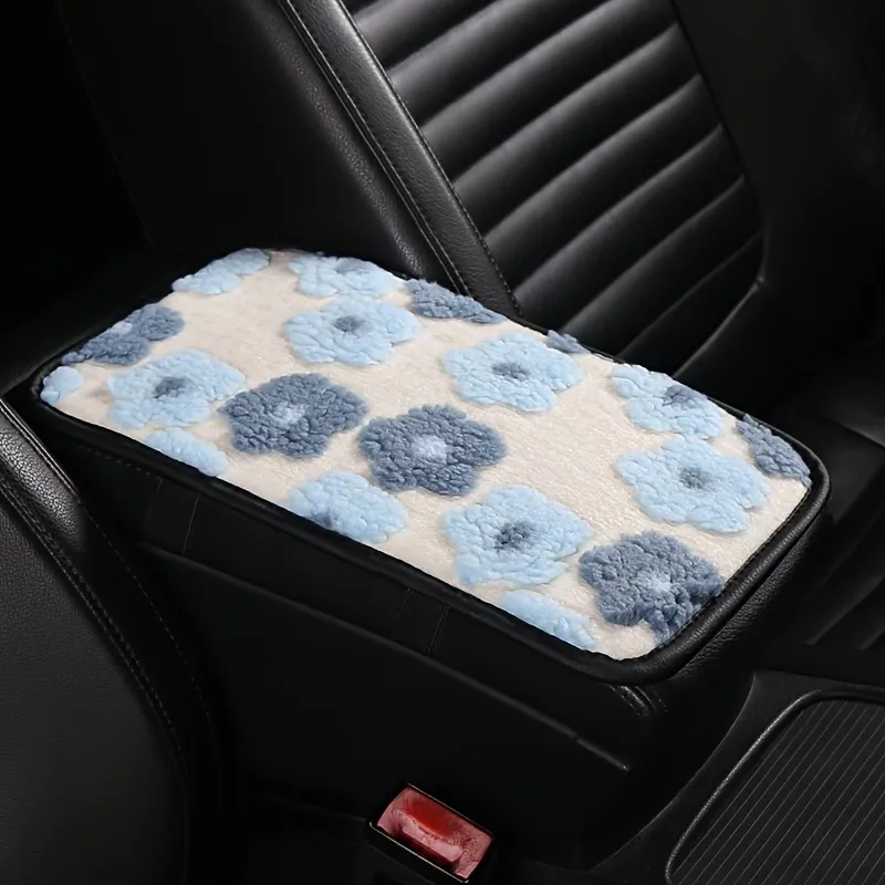 Plush Car Armrest Cover