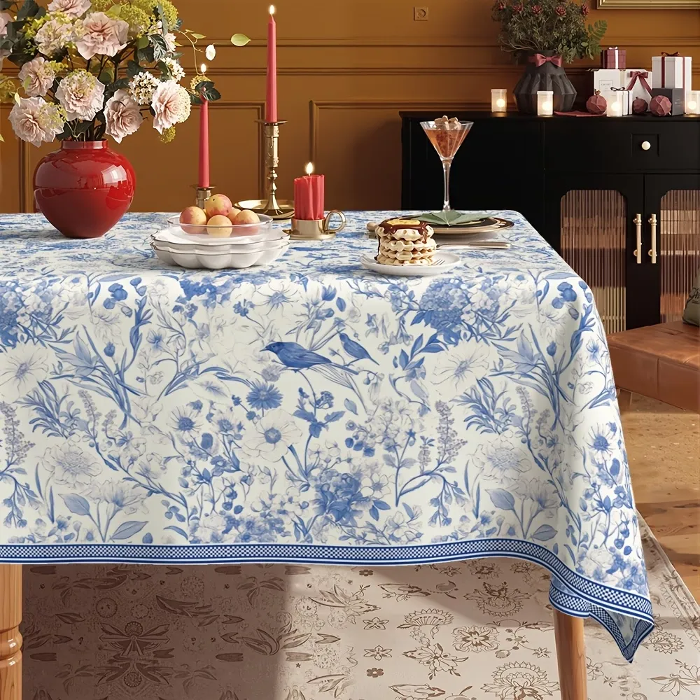 Vintage Floral Tablecloth