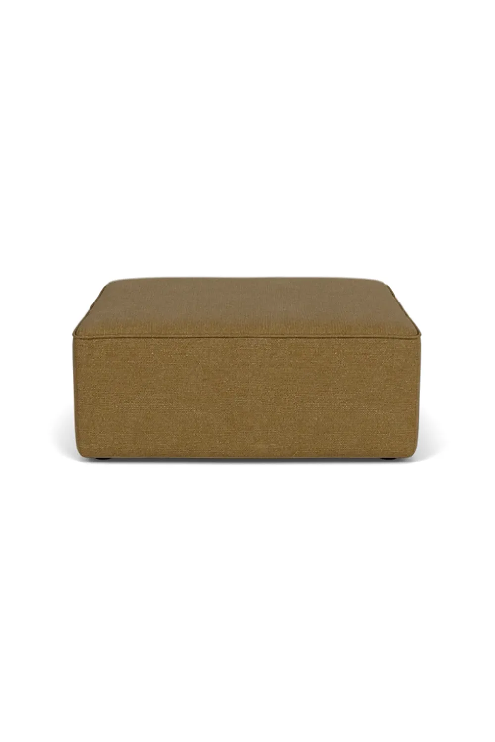 Curved Square Upholstered Ottoman