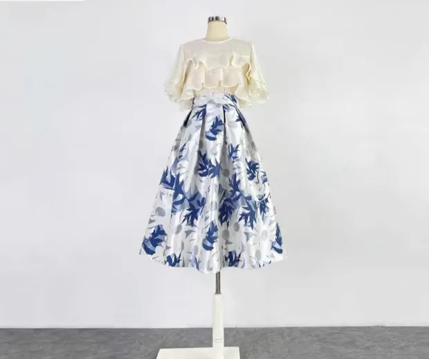 Easy Leisure Everyday Casual Embroidered Skirt
