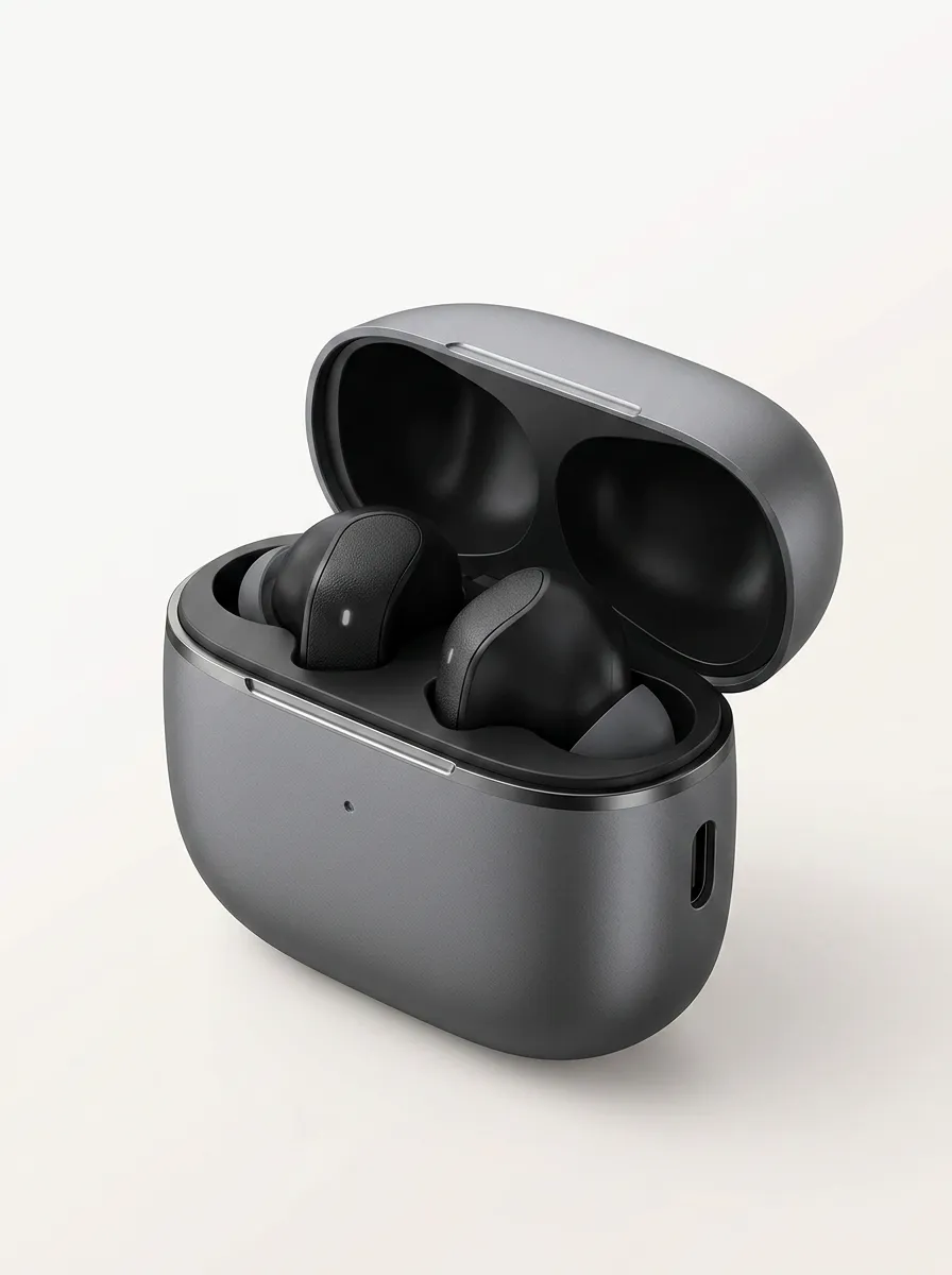 Modern Wireless Earbuds with Charging Case