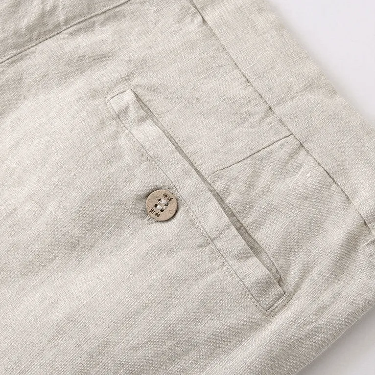 Linen Straight Leg Pants