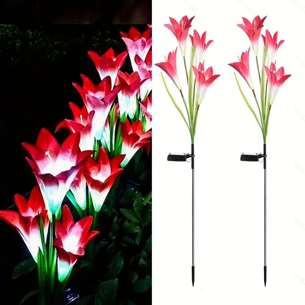 Outdoor Solar Flower Decor Light