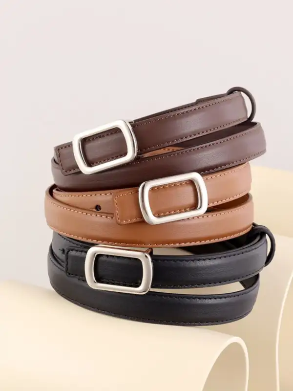 Sleek Slim Profile Dress Belt