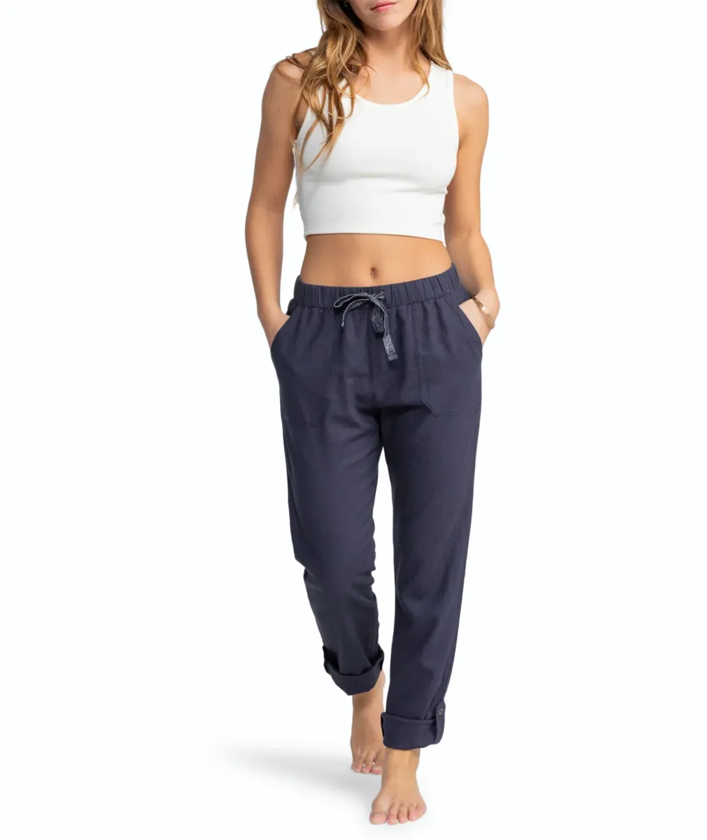 Drawstring Elasticated Hem Casual Trousers