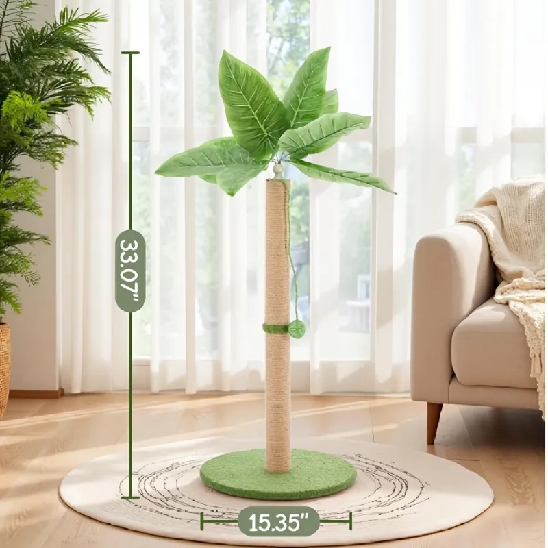 Leaf Design Cat Scratching Post