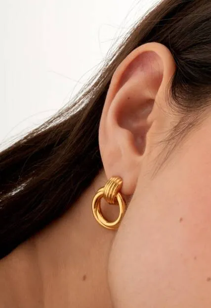 Textured Profile Fashion Earrings