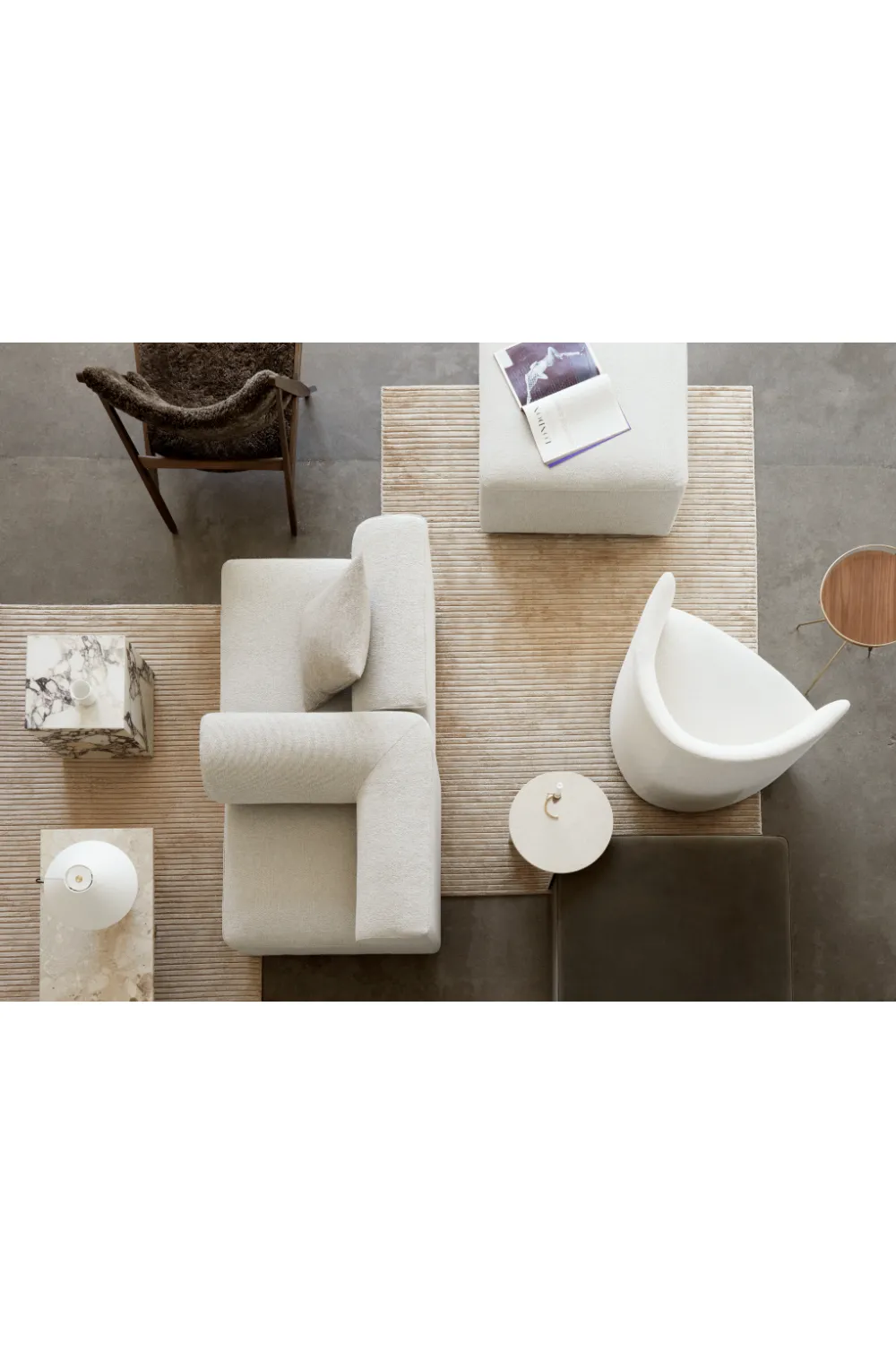 Ribbed Fabric Rug