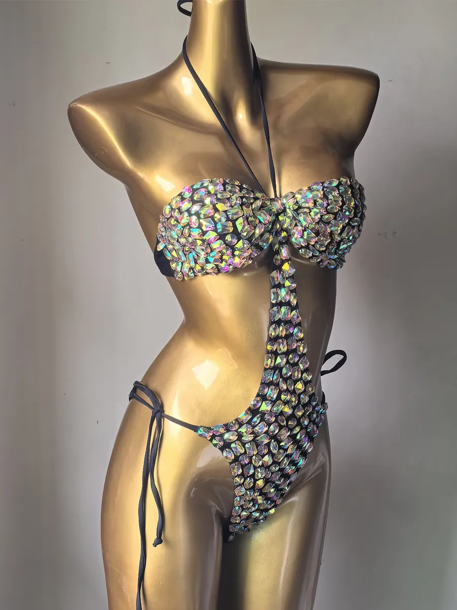 Aria Rhinestone One-Piece Swimsuit