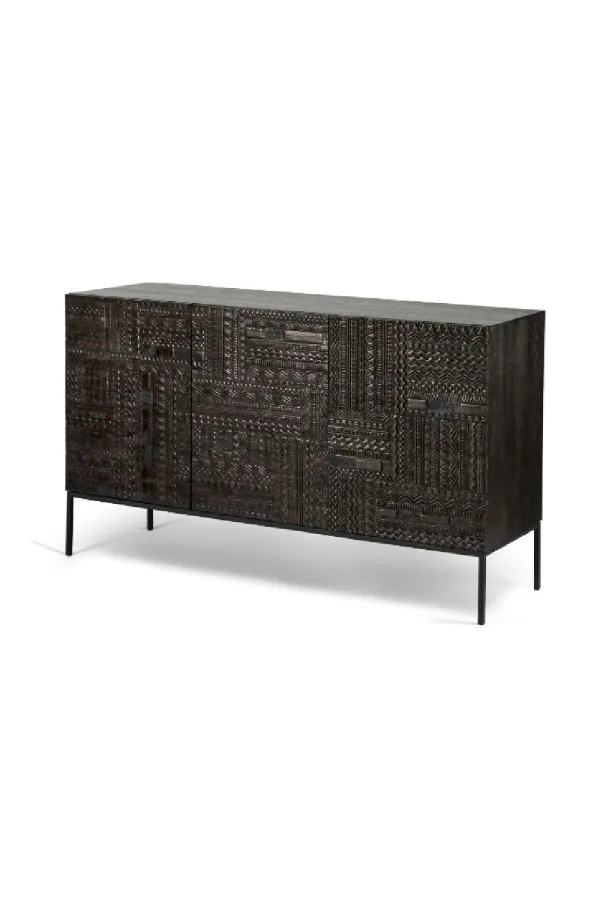 Teak Carved Sideboard