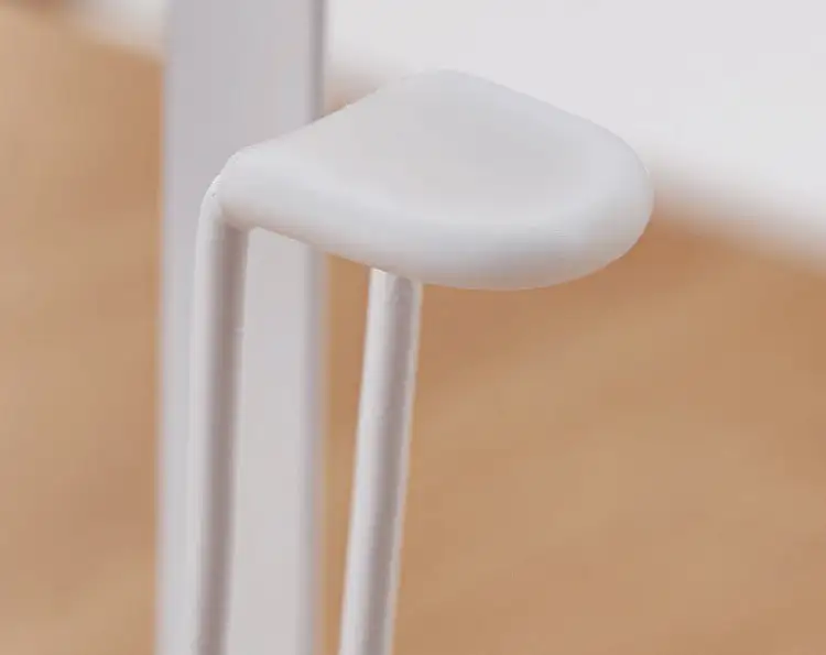 Wooden Handle Glass Holder White