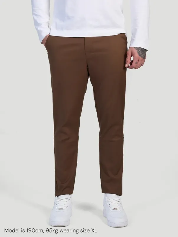 Brown Stretch Pants