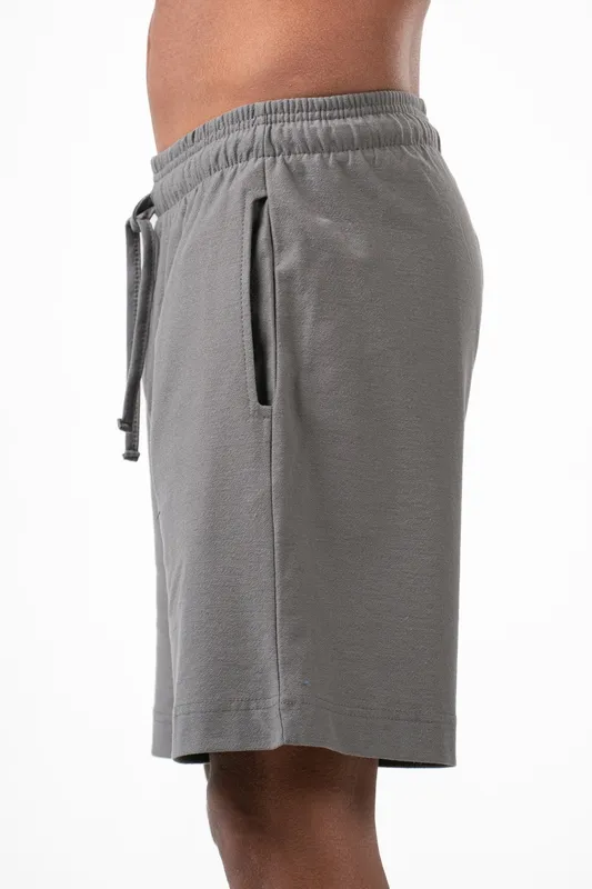 Dark Grey Relaxed Pull On Shorts