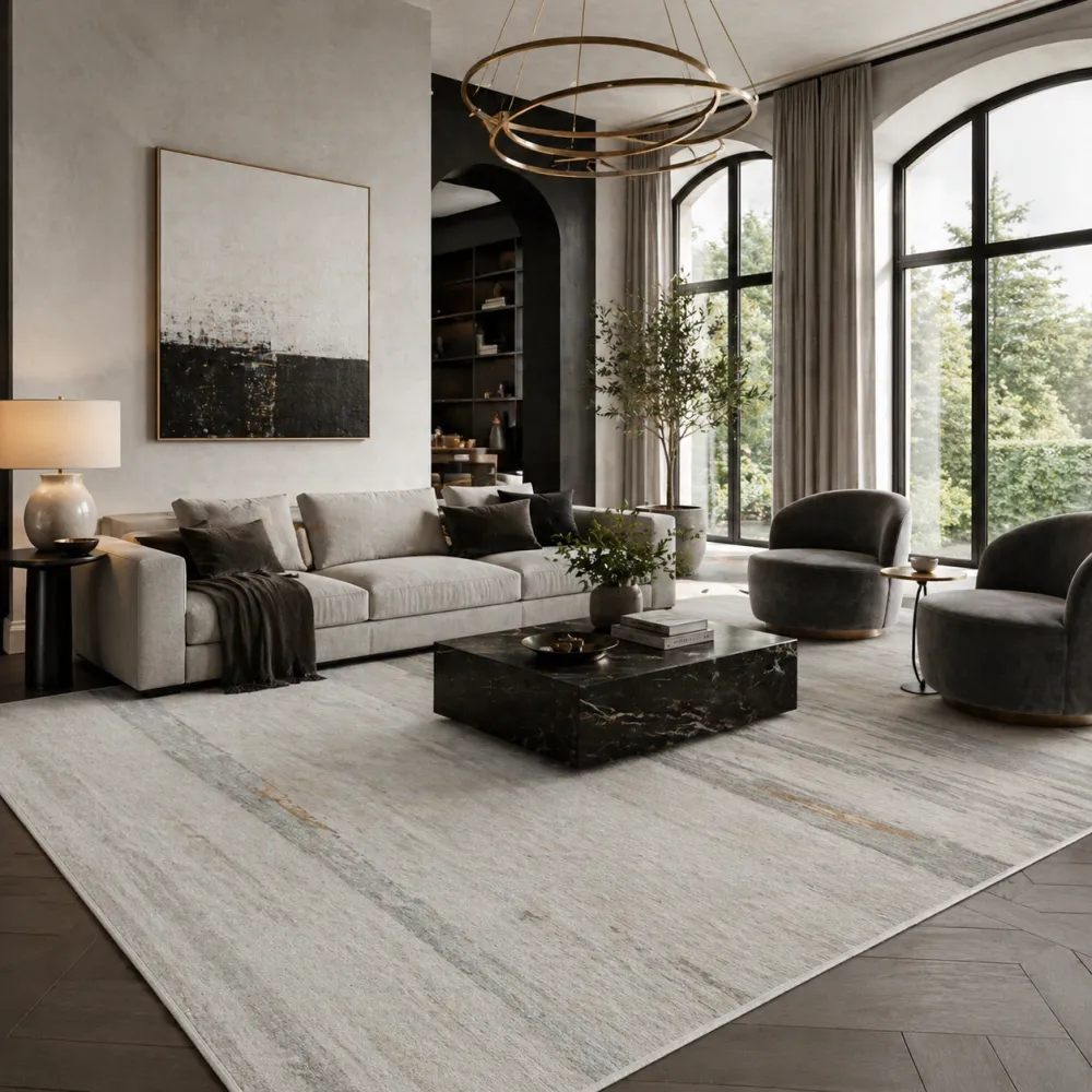 Viscose Wool Blend Carpet