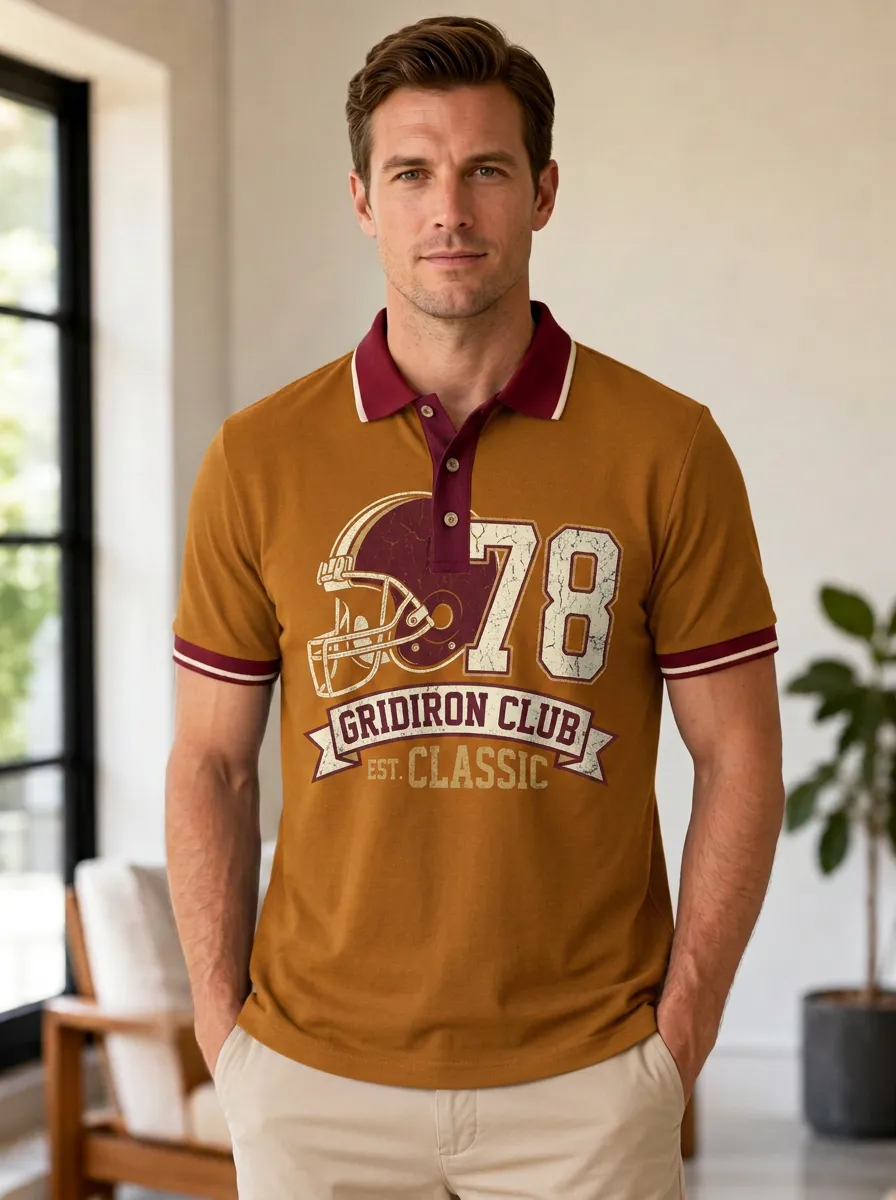Men's Heritage Football Gridiron Club Polo Shirt