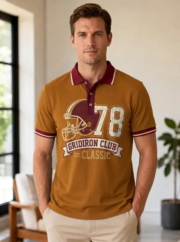 Men's Heritage Football Gridiron Club Polo Shirt