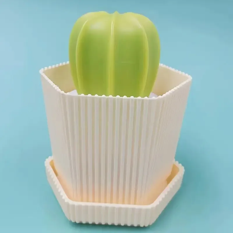 Two Soft-Bristled Cactus-Themed Non-Electric Dishwashing Brushes