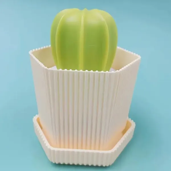 Two Soft-Bristled Cactus-Themed Non-Electric Dishwashing Brushes