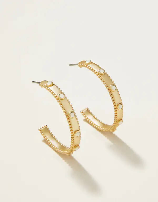 Hoop Bamboo Fashion Earrings