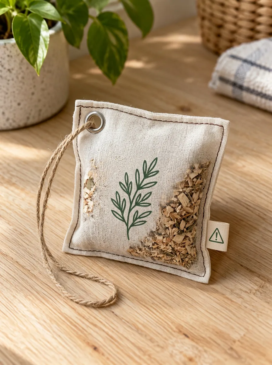 Leaf Pattern Botanical Mouse Repellent Pouch