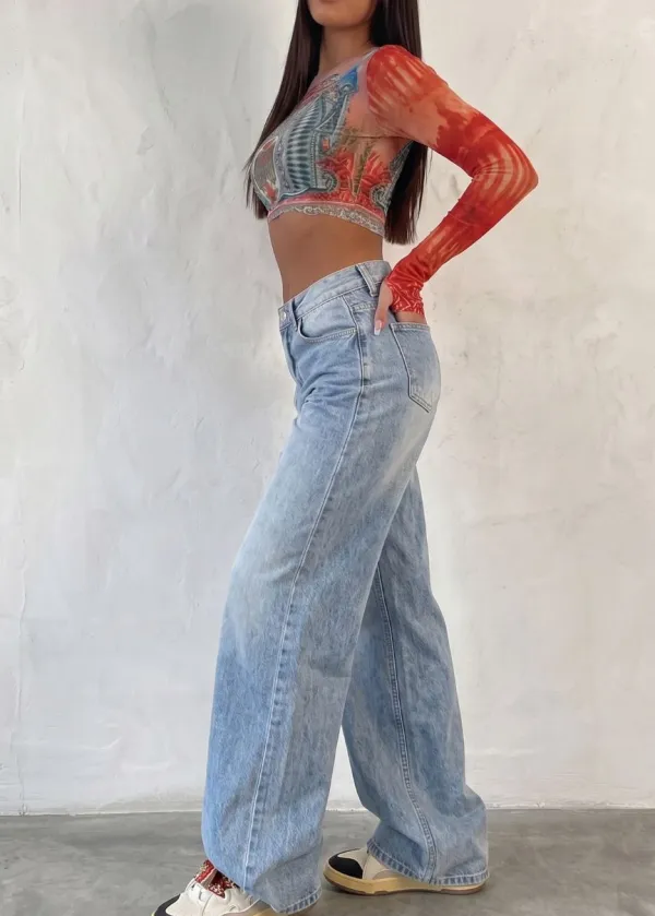 Everyday Mid-Rise Straight-Leg Jeans
