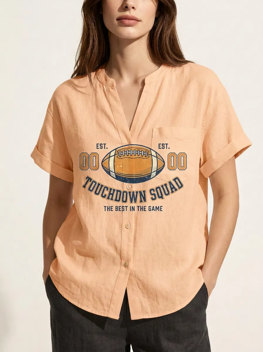 Football Graphic Casual T-Shirt