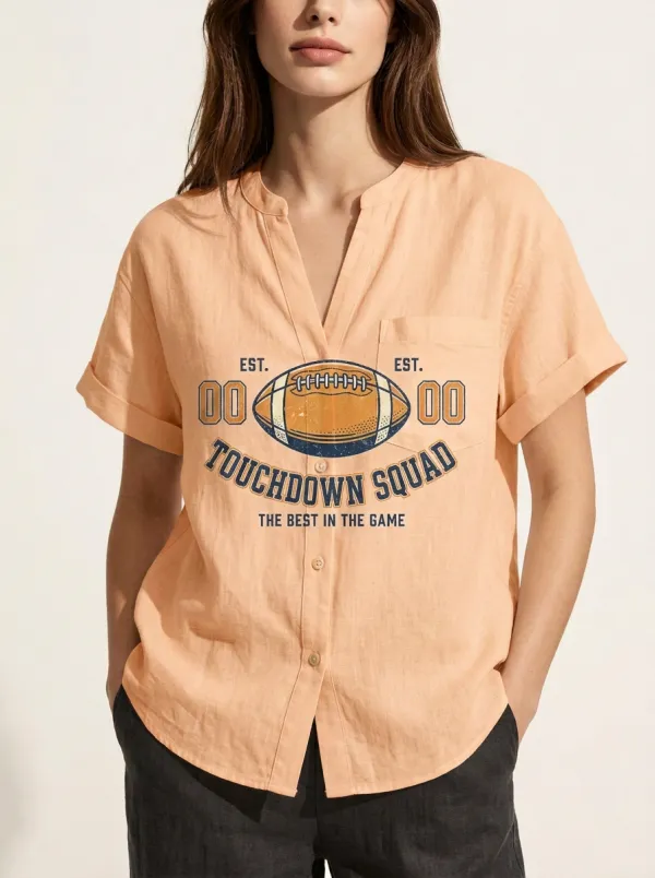 Football Graphic Casual T-Shirt