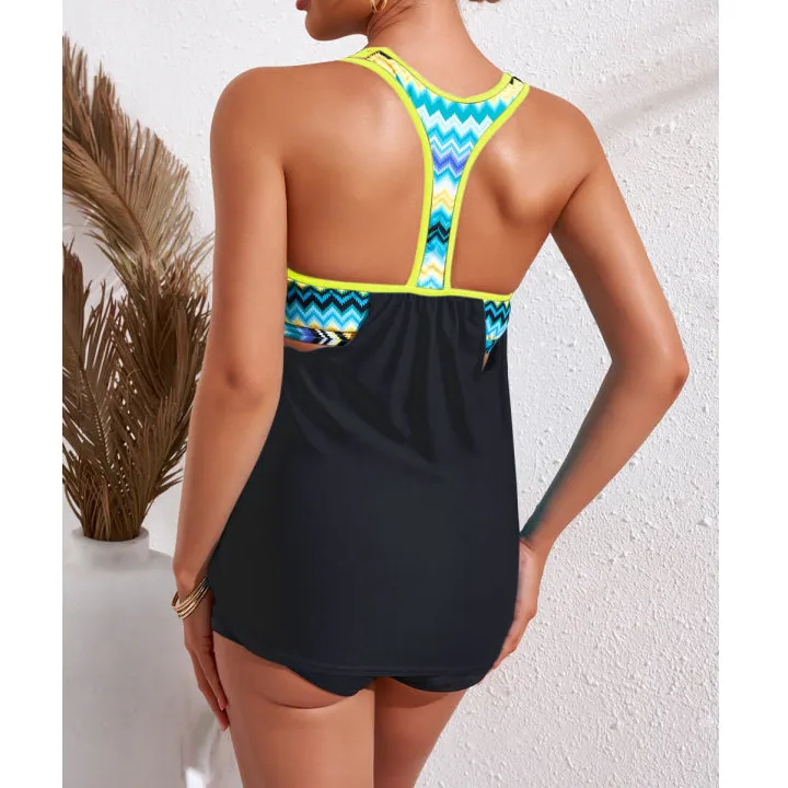 Women's Racerback Striped Swim Top
