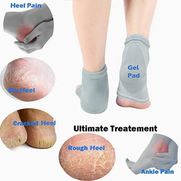 Cotten Gel Heel Socks