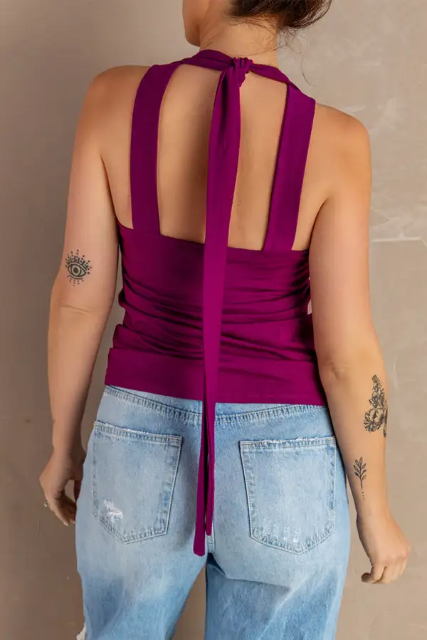 Caged Hollow Out Tank Top