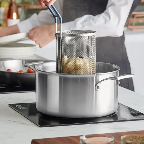 Space-Saving Tri Ply Stainless Steel Stock Pot with Cover