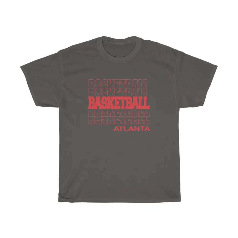 Basketball Atlanta in Modern Stacked Lettering