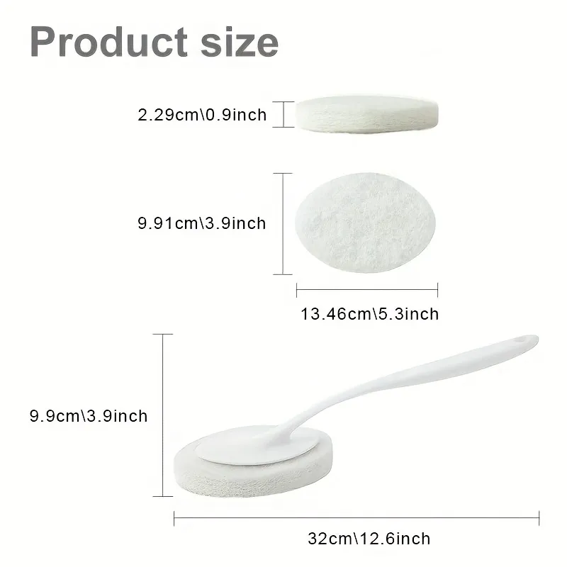 2 Pcs Soft Sponge Scrub Brush