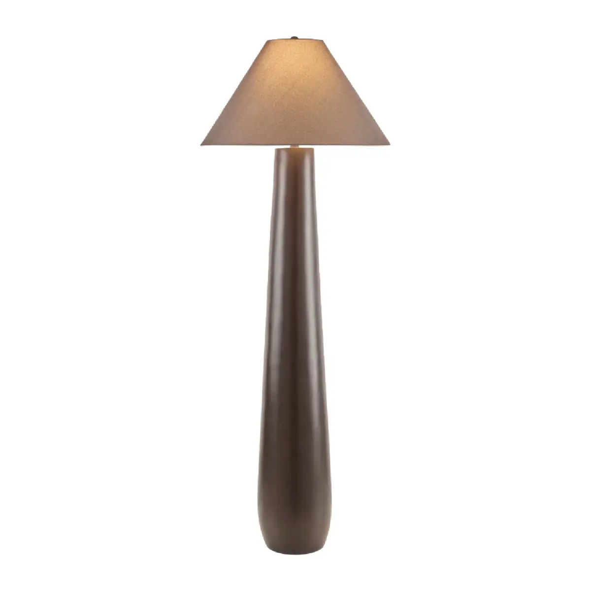 Clean-Line Linen-Shade Floor Lamp