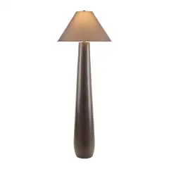 Clean-Line Linen-Shade Floor Lamp