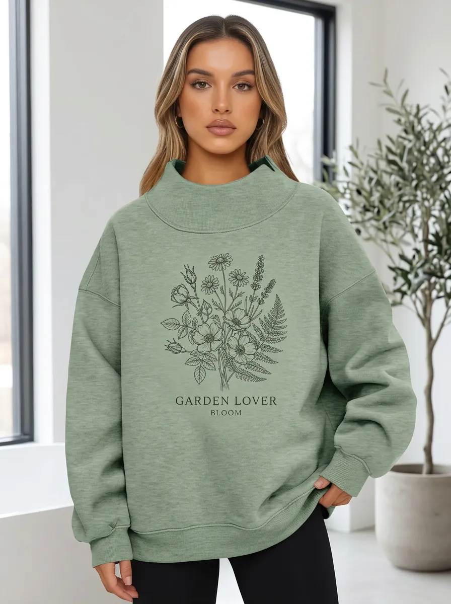 Garden Lover Floral Sweatshirt