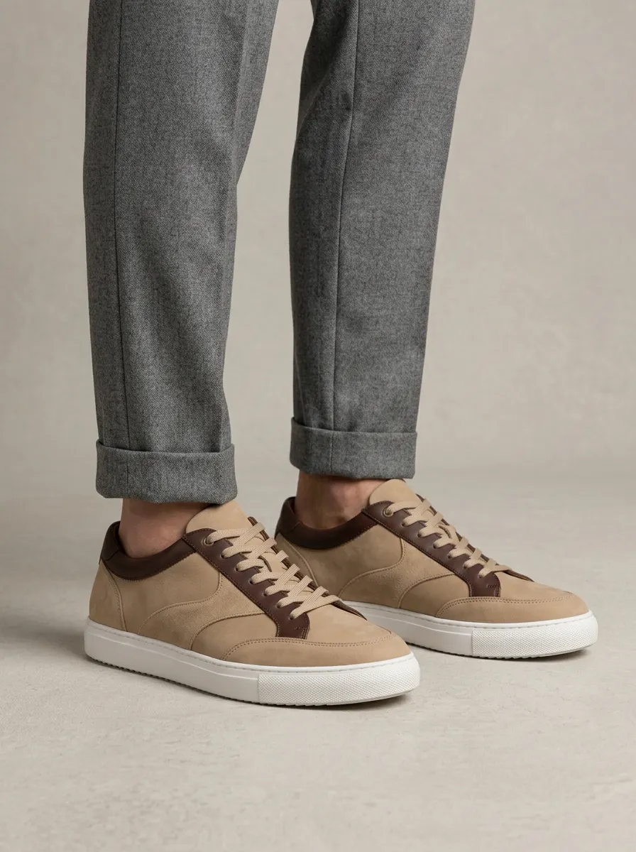 Men's Everyday Suede Leather Casual Sneakers