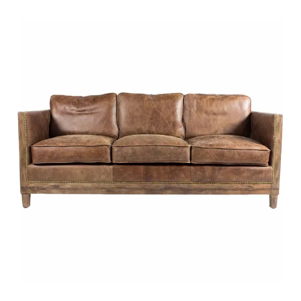 Statement Leather Sofa
