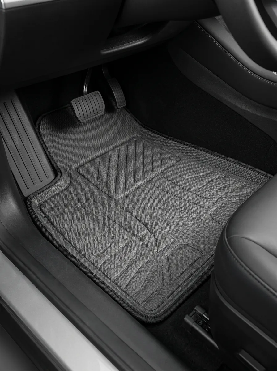 Geometric Textured Car Floor Mats